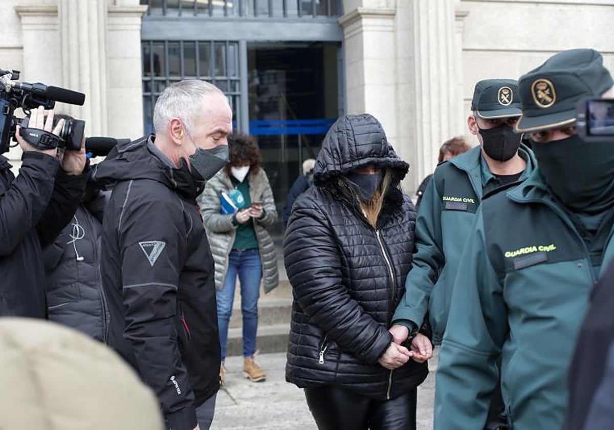 Ana Sandomil en la Audiencia Provincial de Lugo el día que se conoció la sentencia
