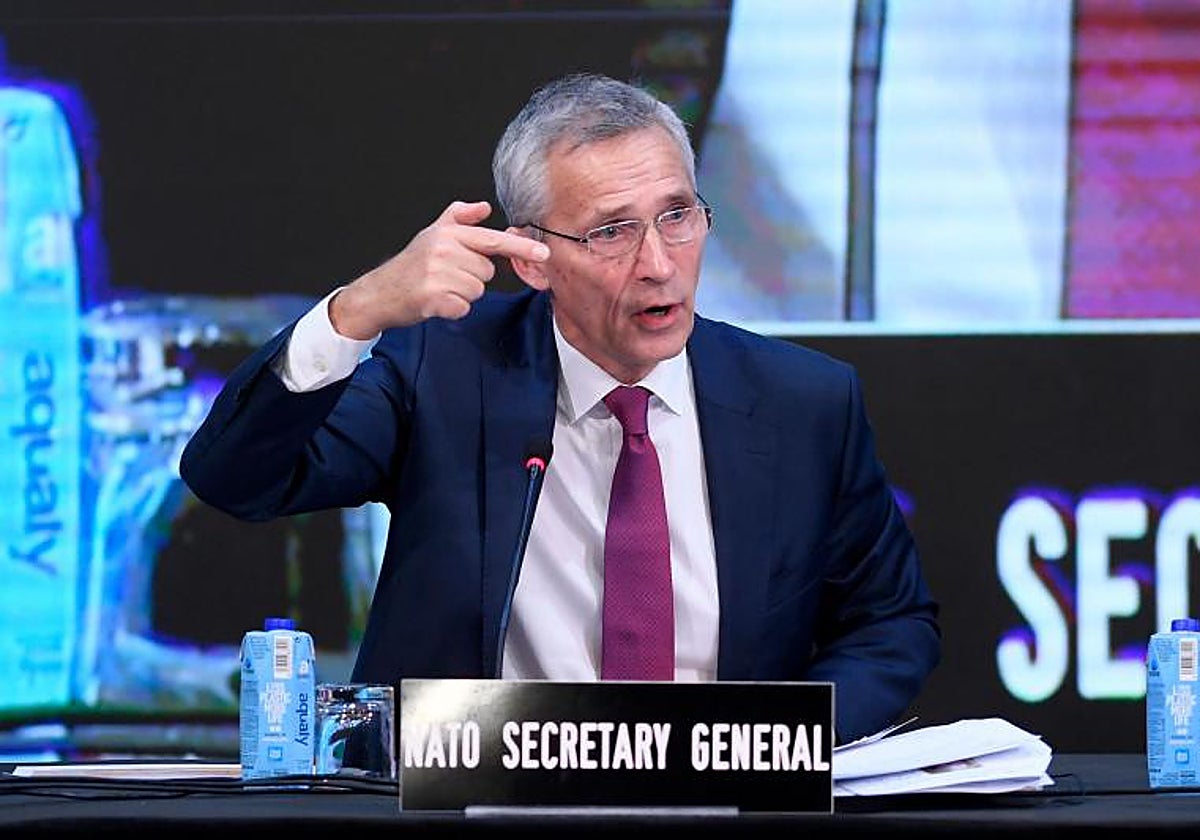 Stoltenberg, ayer en la Asamblea Parlamentaria de Madrid