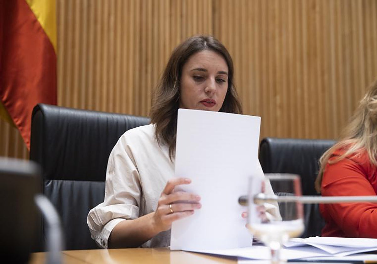 La ministra de Igualdad, Irene Montero