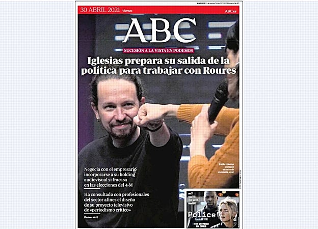 Portada de ABC publicado en abril de 2021