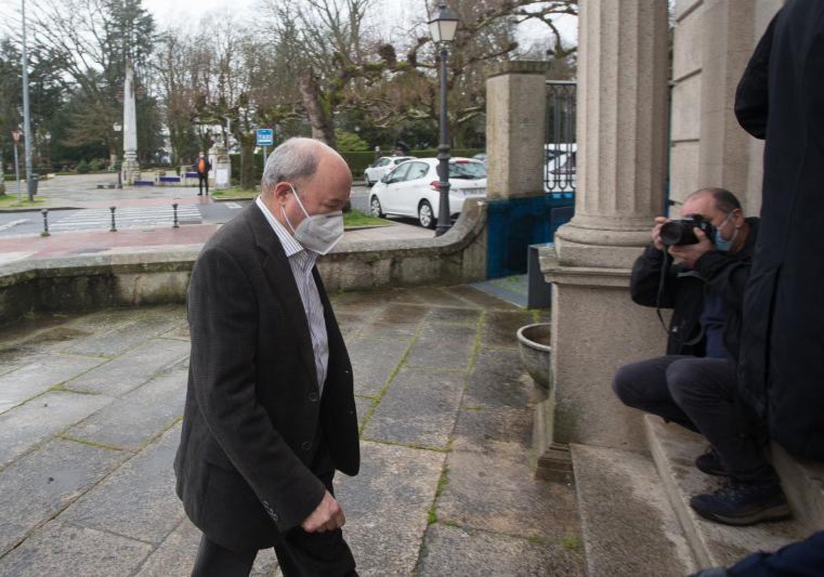 Francisco Liñares, en la Audiencia Provincial de Lugo en 2021