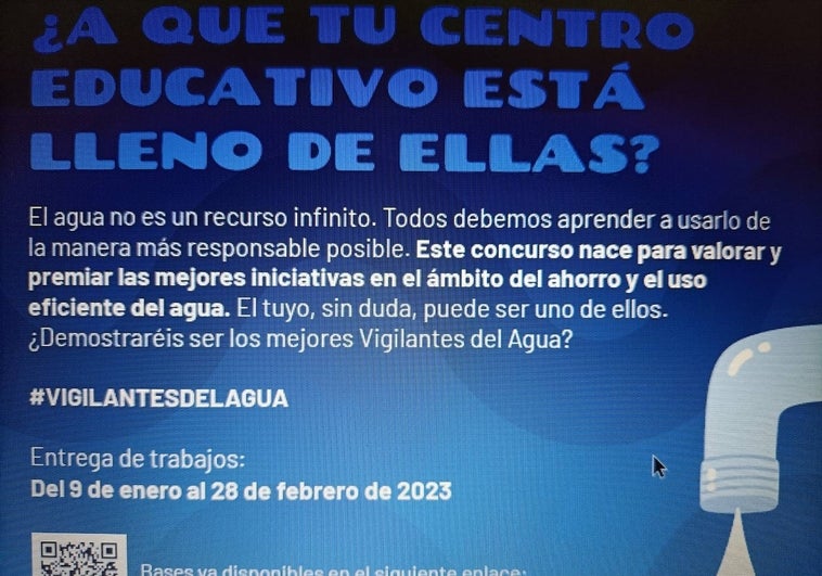 Uso eficiente del recurso hídrico en centros educativos: Aguas de Alicante lanza la segunda edición del concurso «Vigilantes del agua»