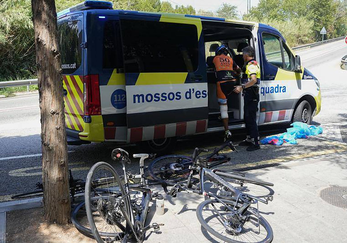 Imagen de archivo de un accidente mortal de ciclistas en Castellbisbal