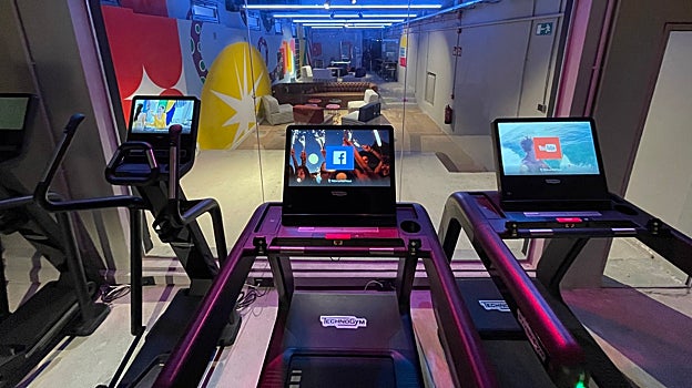 Gimnasio y zonas comunes de la residencia de Be Live Residence en Madrid