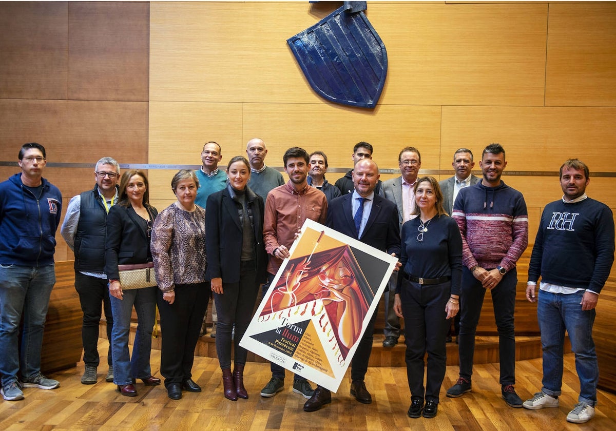 Imagen tomada durante la presentación de la campaña 'Torna la Llum' de la Diputación de Valencia