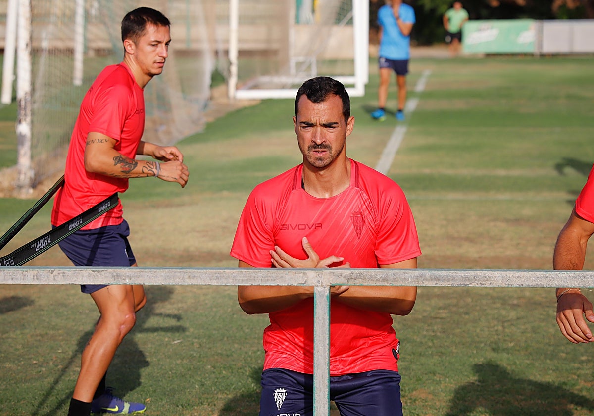De las Cuevas entrenando en la Ciudad Deportiva
