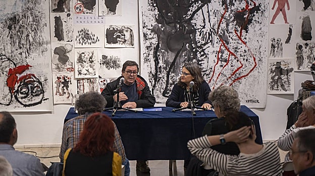 Imagen de Mónica Oltra durante su conferencia este martes en Valencia