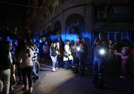 Un apagón de luz ensombrece el encendido del espectáculo y el alumbrado de Navidad de Córdoba