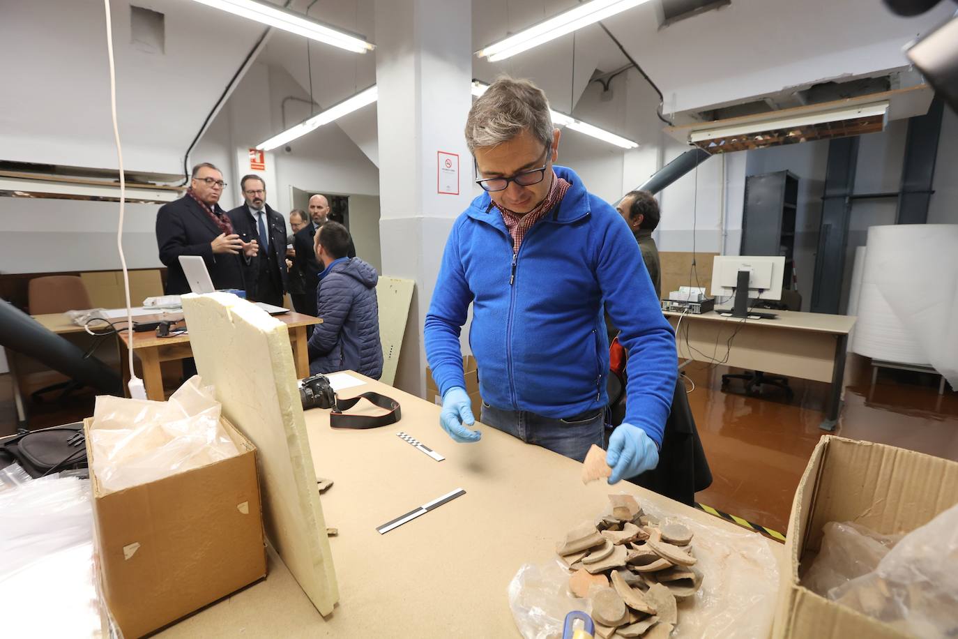 Las primeras imágenes del almacén arqueológico del Silo en Córdoba
