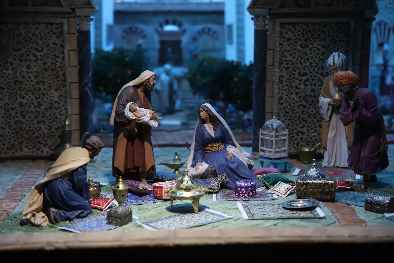 El Belén inspirado en Medina Azahara de la Fundación Cajasol en Córdoba, en imágenes