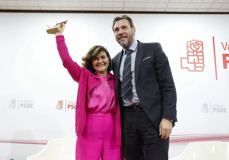 Carmen Calvo recibe el Premio Carmen Calvo: «No soy nada mitómana»