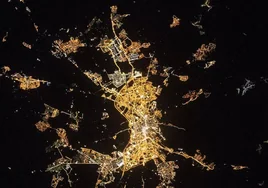 La imagen viral de Granada y su área metropolitana vista desde el espacio