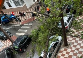 Las redes sociales se llenan de imágenes de un tornado que ha atravesado Marbella