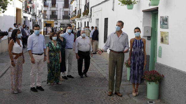 Don Felipe y Doña Letizia, en su visita a los patios de San Basilio