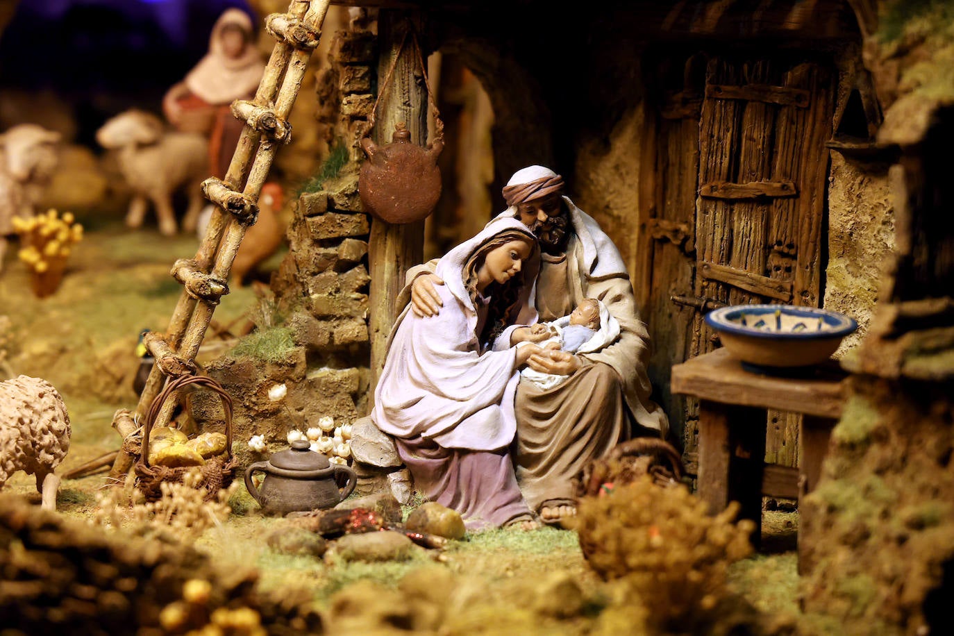 Los Nacimientos participantes en el XLI Concurso de Belenes de Cajasur, en imágenes