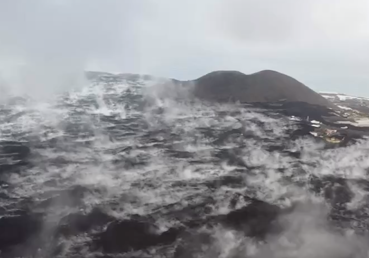 La reacción de la lluvia y las coladas aún calientes