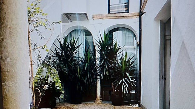 Patio en el complejo de apartamentos turísticos en venta en Agustión Moreno