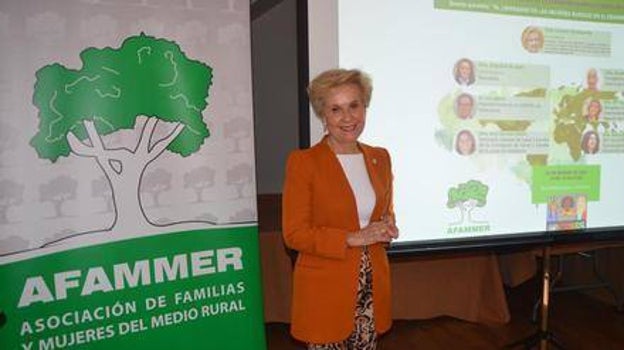 La presidenta nacional y fundadora de Afammer, Carmen Quintanilla