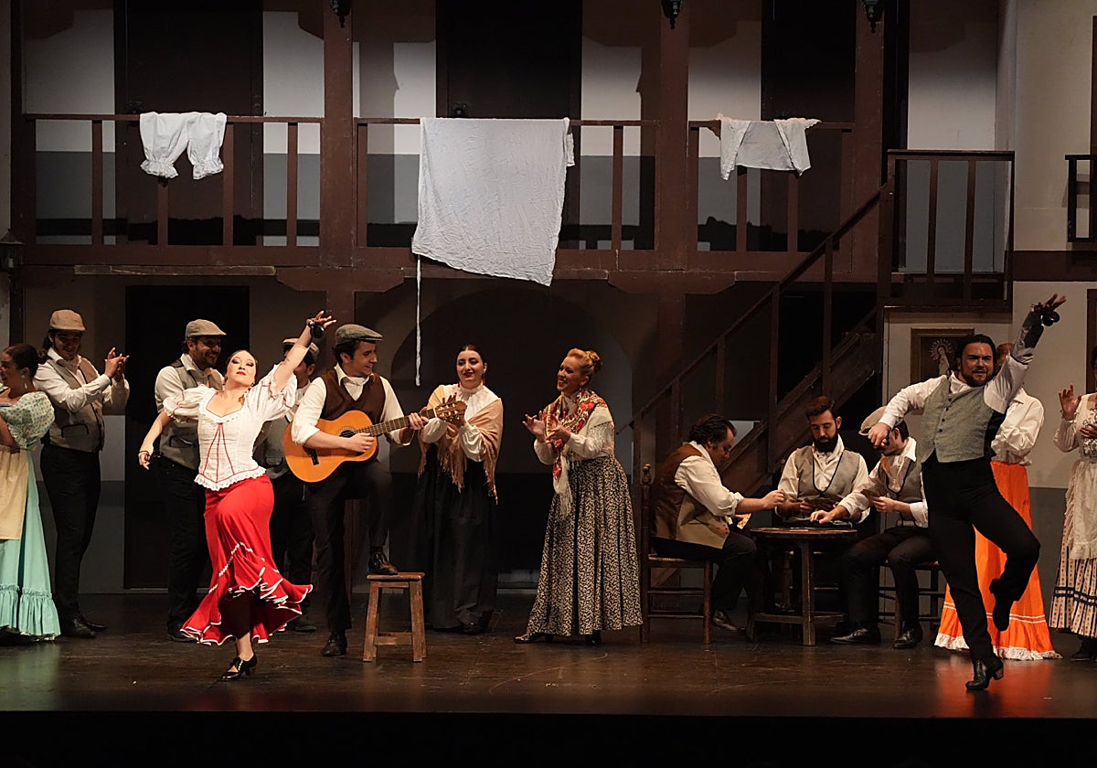 Un momento de la representación de 'La Revoltosa' este sábado en el Gran Teatro