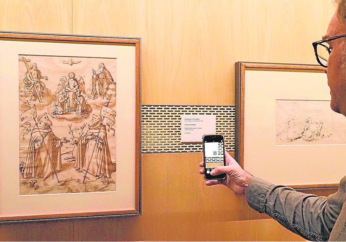 Dos de las obras expuestas en el Bellas Artes