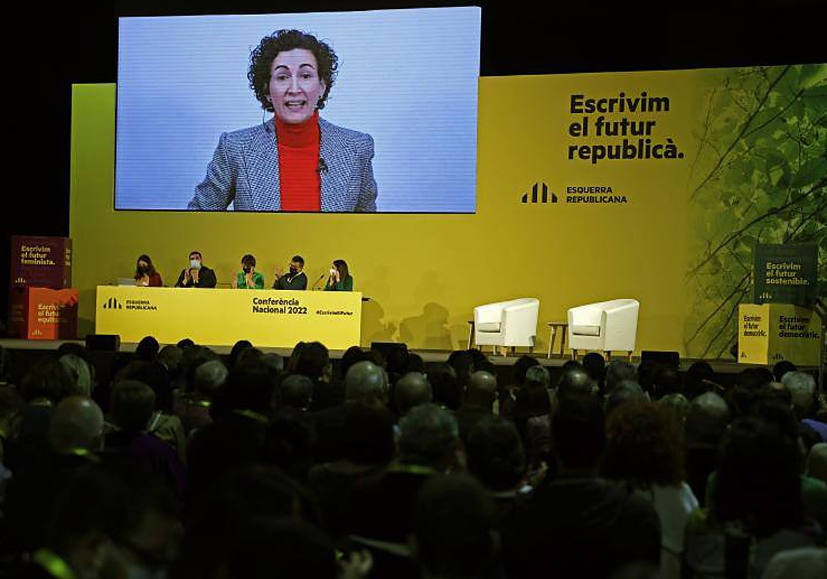 Rovira, hace unos meses participando en un congreso de ERC