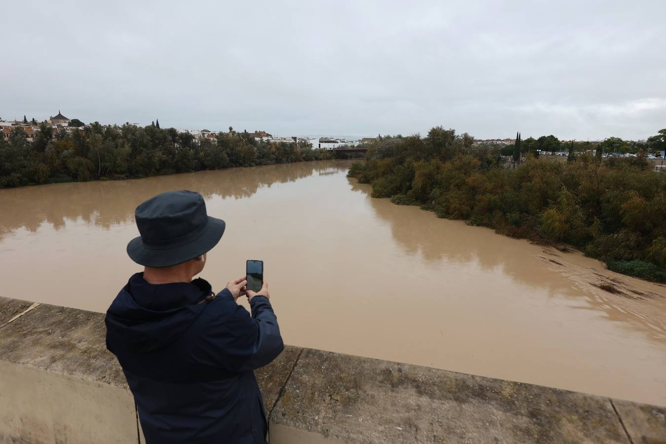 En imágenes, el Guadalquivir recupera el caudal a su paso por Córdoba