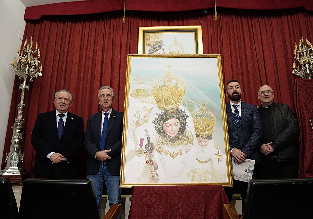 Cartel anunciador del 75 aniversario de la coronación de la Virgen de Araceli