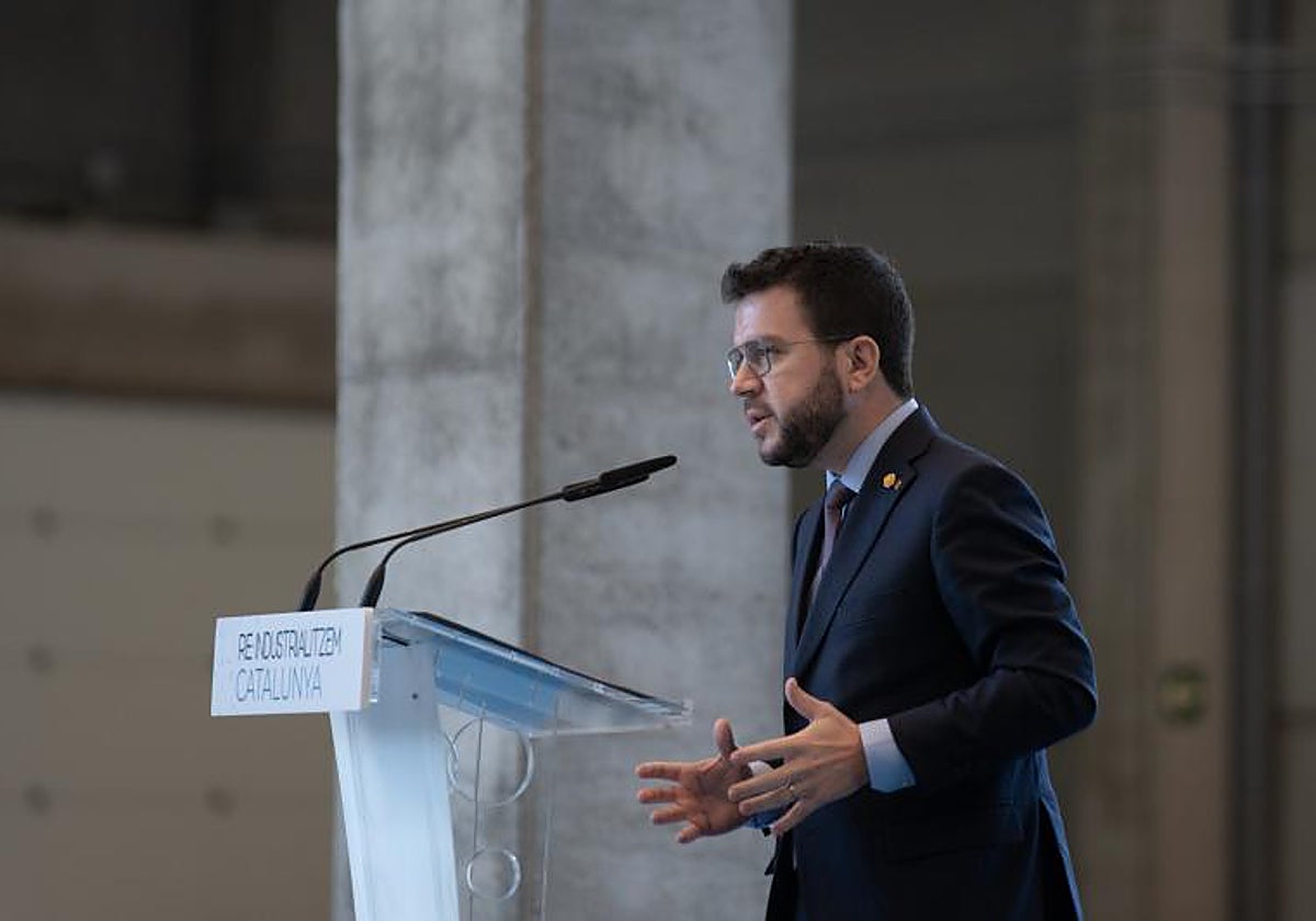 El presidente de la Generalitat, Pere Aragonès