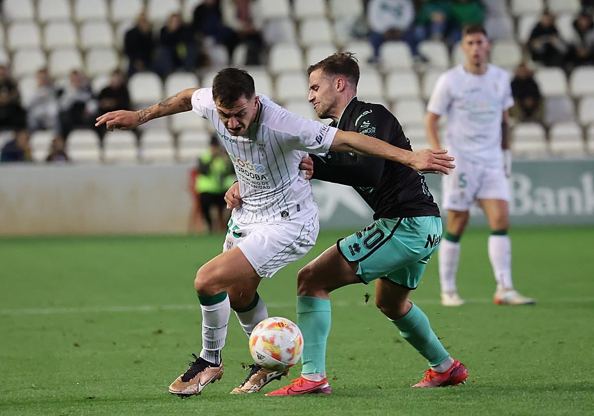 El Córdoba CF, en el partido ante el AD Mérida