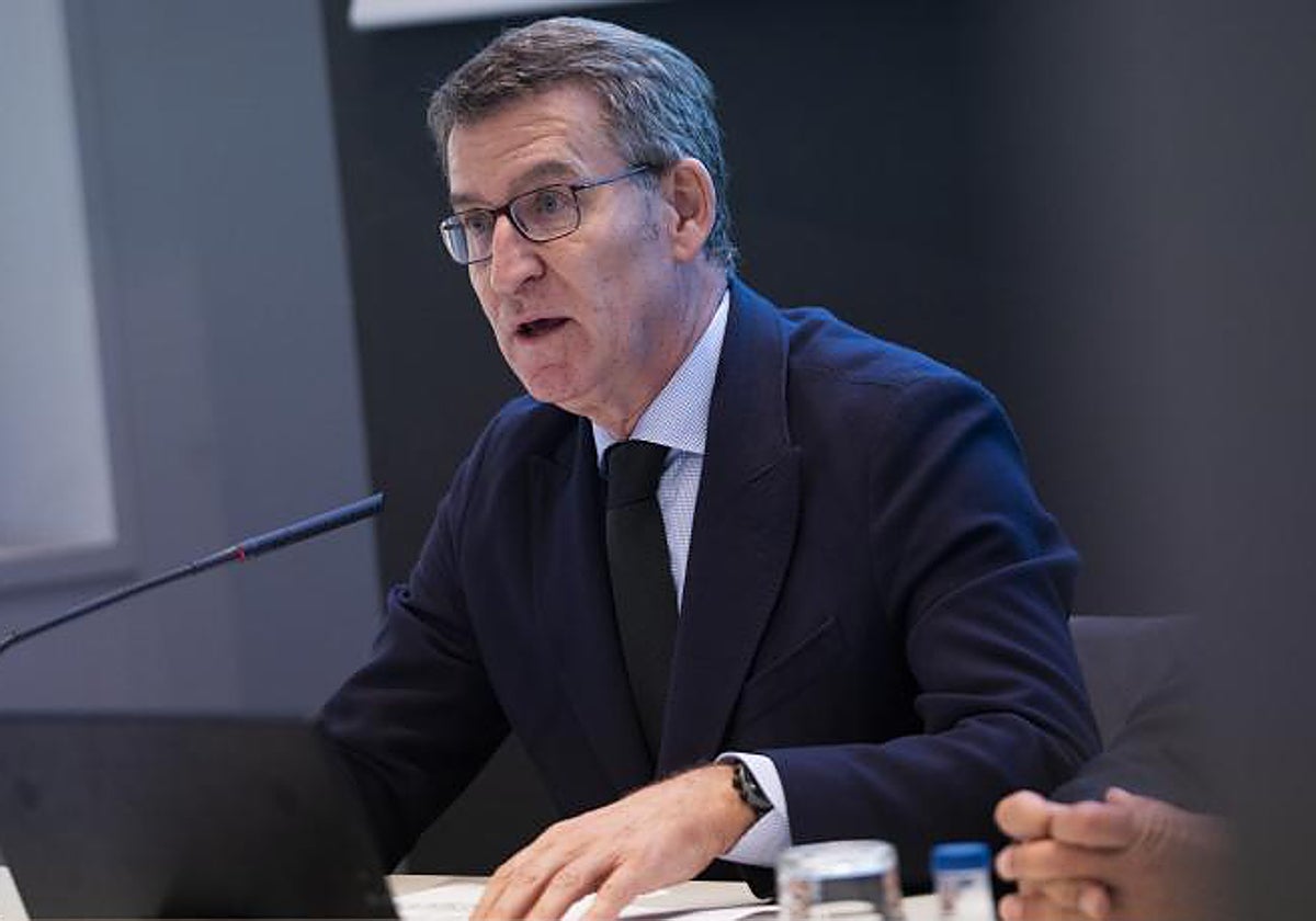 El líder del PP, Alberto Núñez Feijóo, en una imagen de archivo