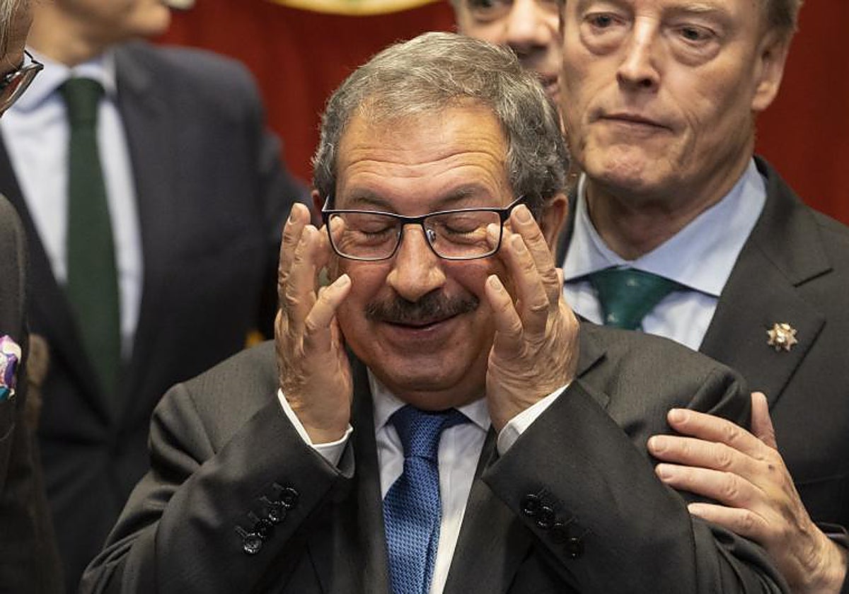 Rafael Mozo, este martes en la entrega de unos premios