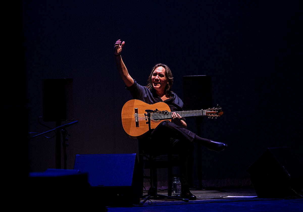 Vicente Amigo, durante su concierto en el Gran Teatro