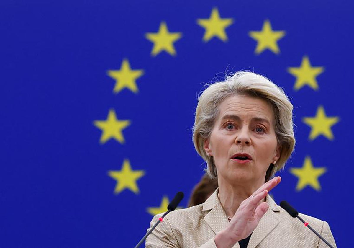 La presidenta de la Comisión Europea, Ursula von der Leyen