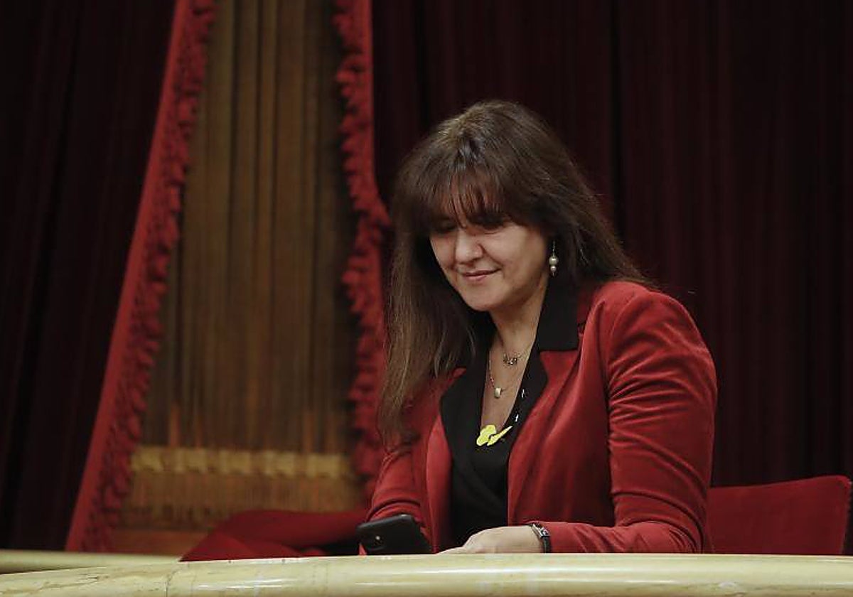 Borràs, recientemente en el Parlament