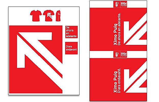 Imagen del 'mercandising' del PSPV para su congreso de 2008 incluida en un informe de la UCO