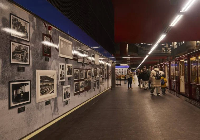 Viaje fotográfico a los orígenes del Metro, el «tranvía subterráneo» que nació en 1917