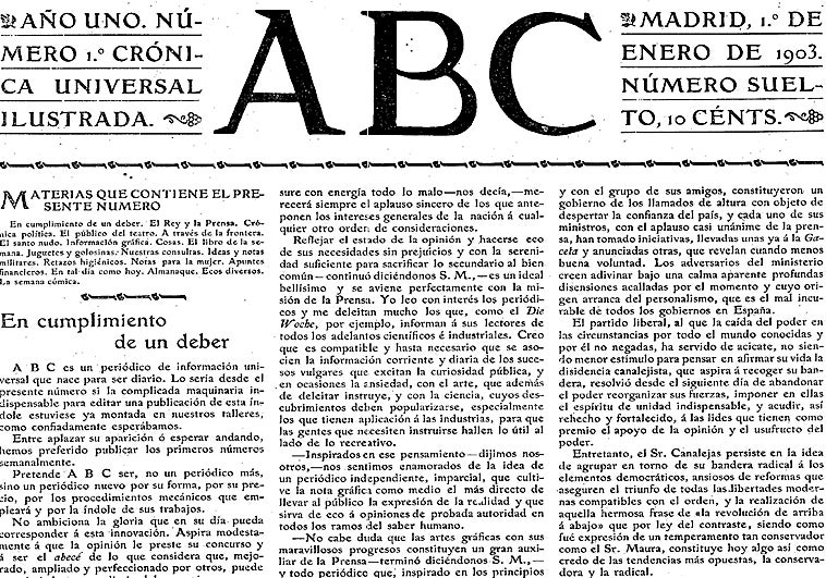 Fotogalería: 120 años de historia a través de las portadas de ABC