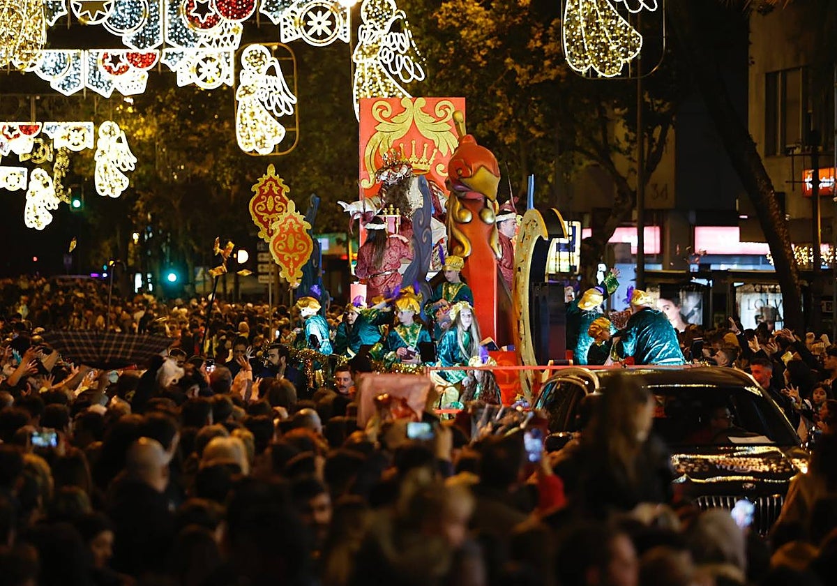 La carroza de Gaspar, durante su paso por Córdoba