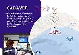 Encuentran el cadáver de un hombre en las marismas de Ayamonte