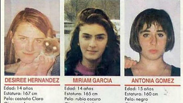 Cartel difundido tras la desaparición de las niñas de Alcásser en 1992