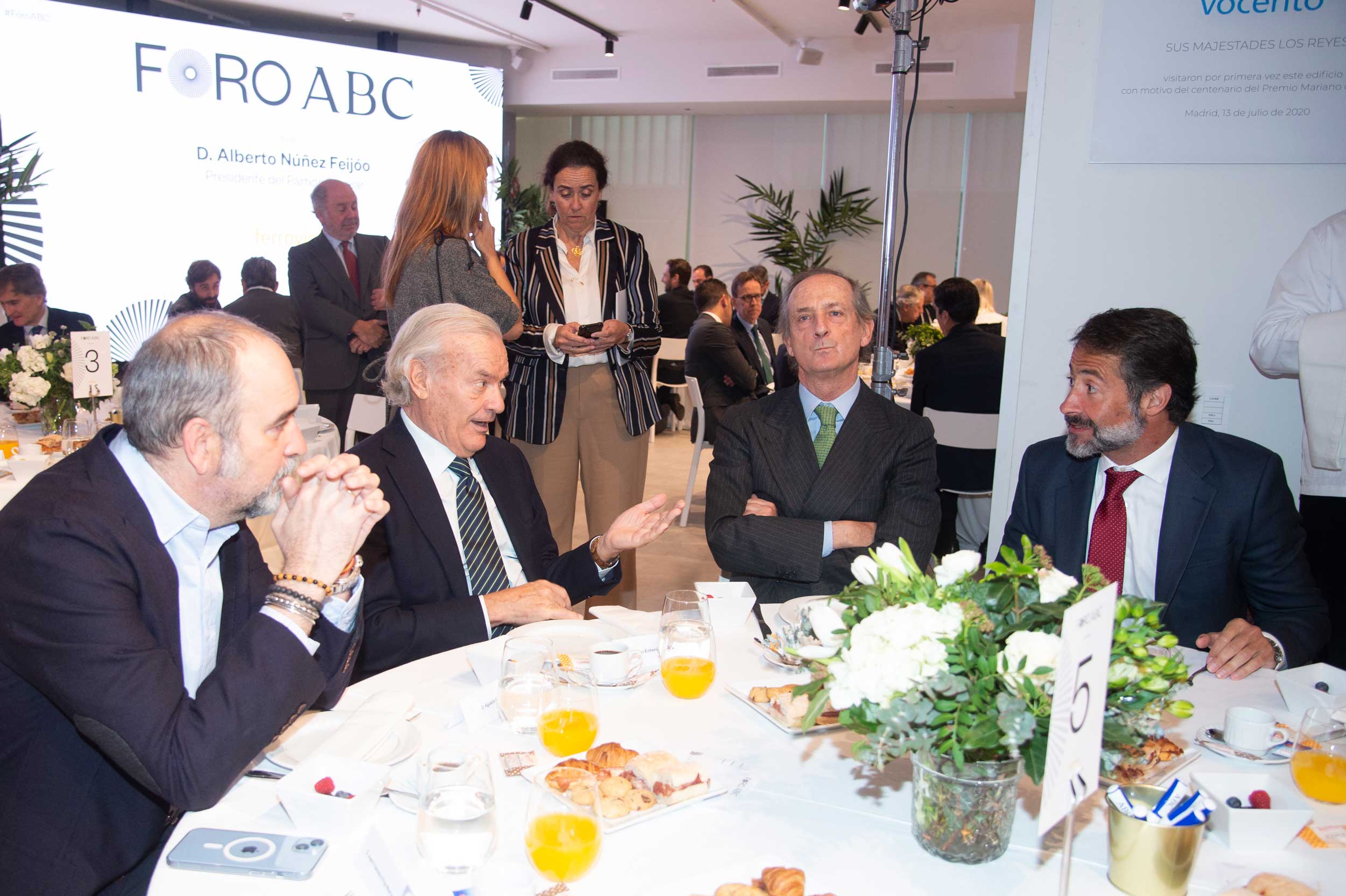 Agustín Pery, Rodrigo Echenique, Ignacio de Colmenares y Juan José Cano
