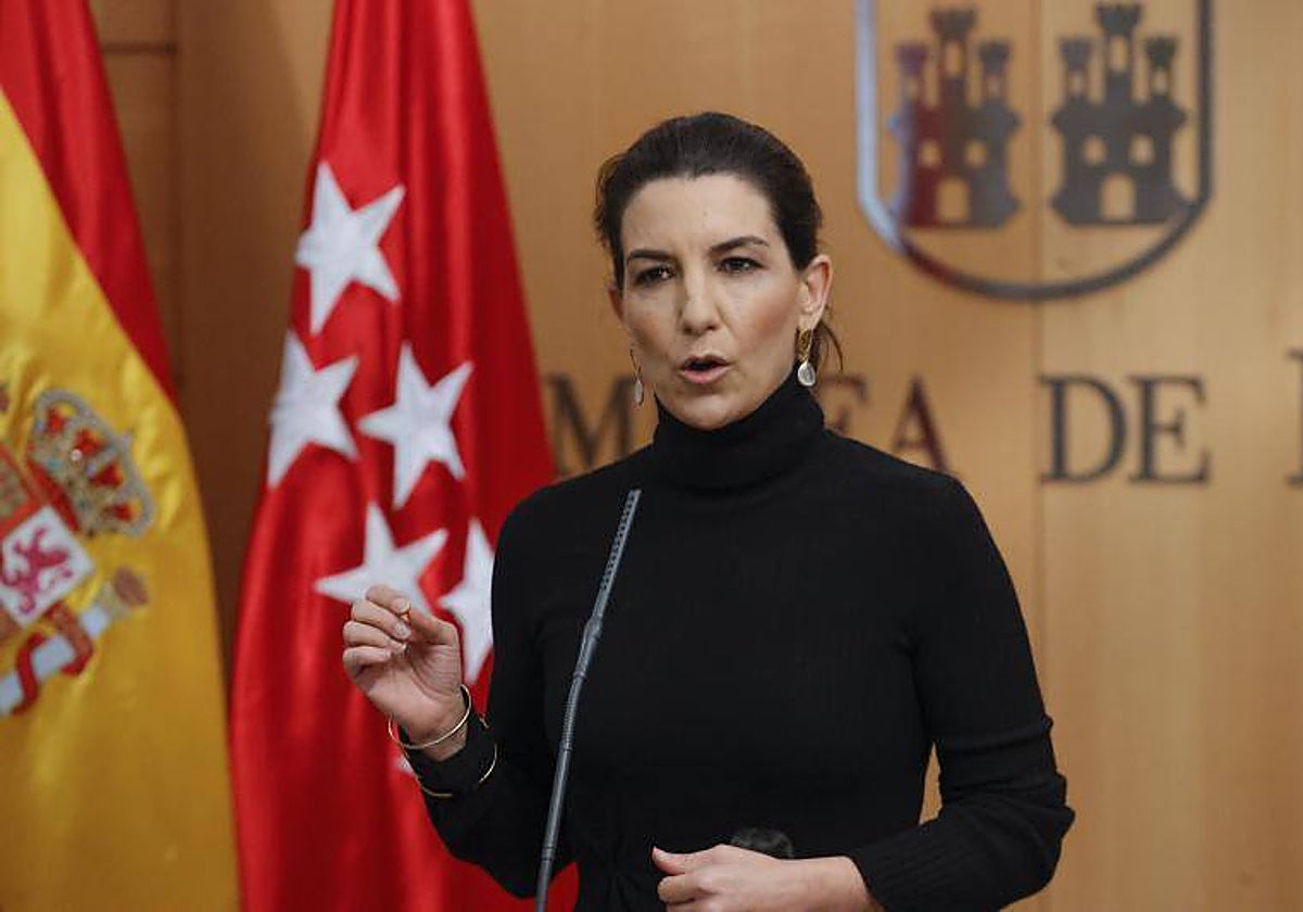 La portavoz en la Asamblea de Madrid, Rocío Monasterio