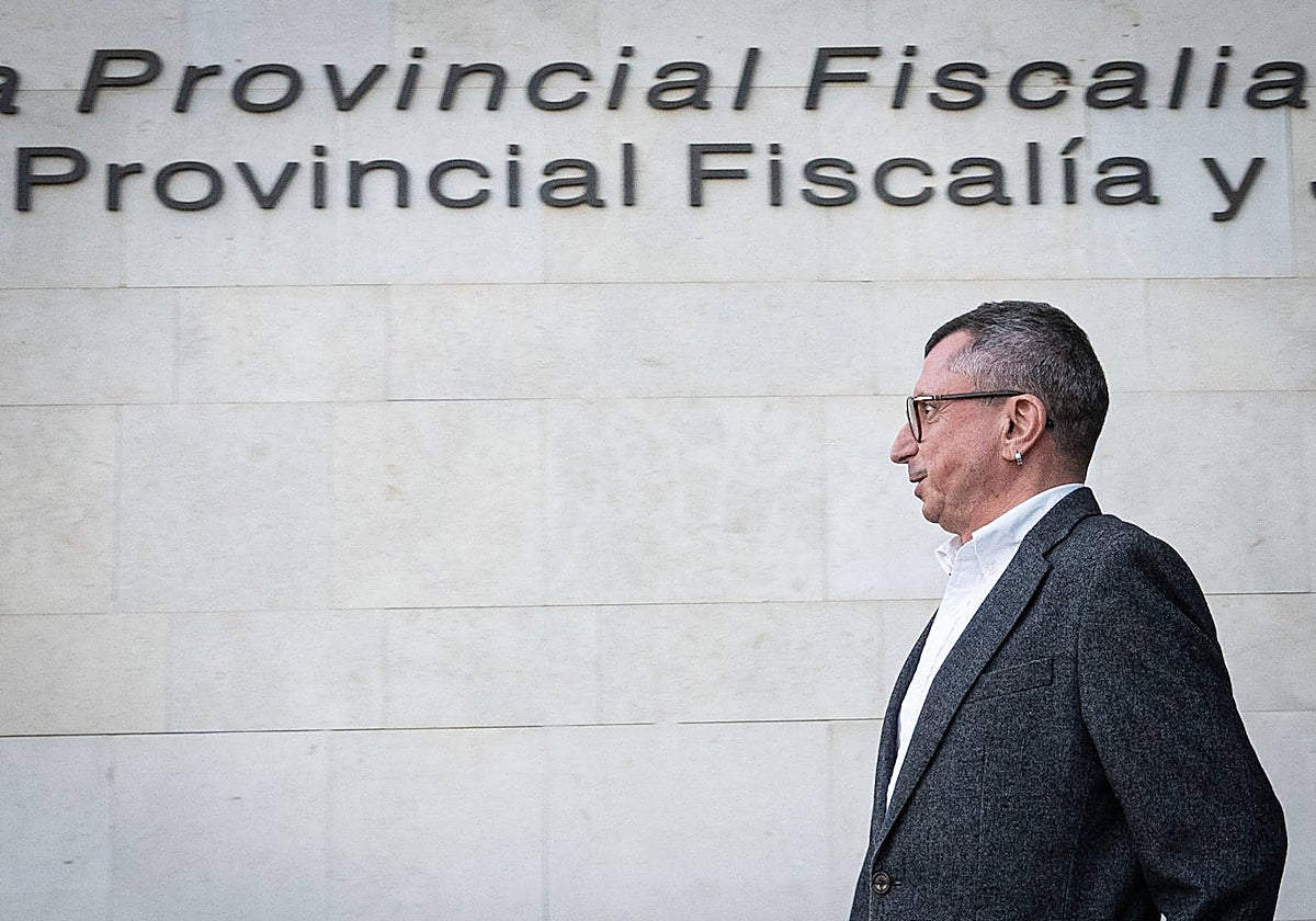 Imagen de Miquel Real este jueves en la Ciudad de la Justicia de Valencia