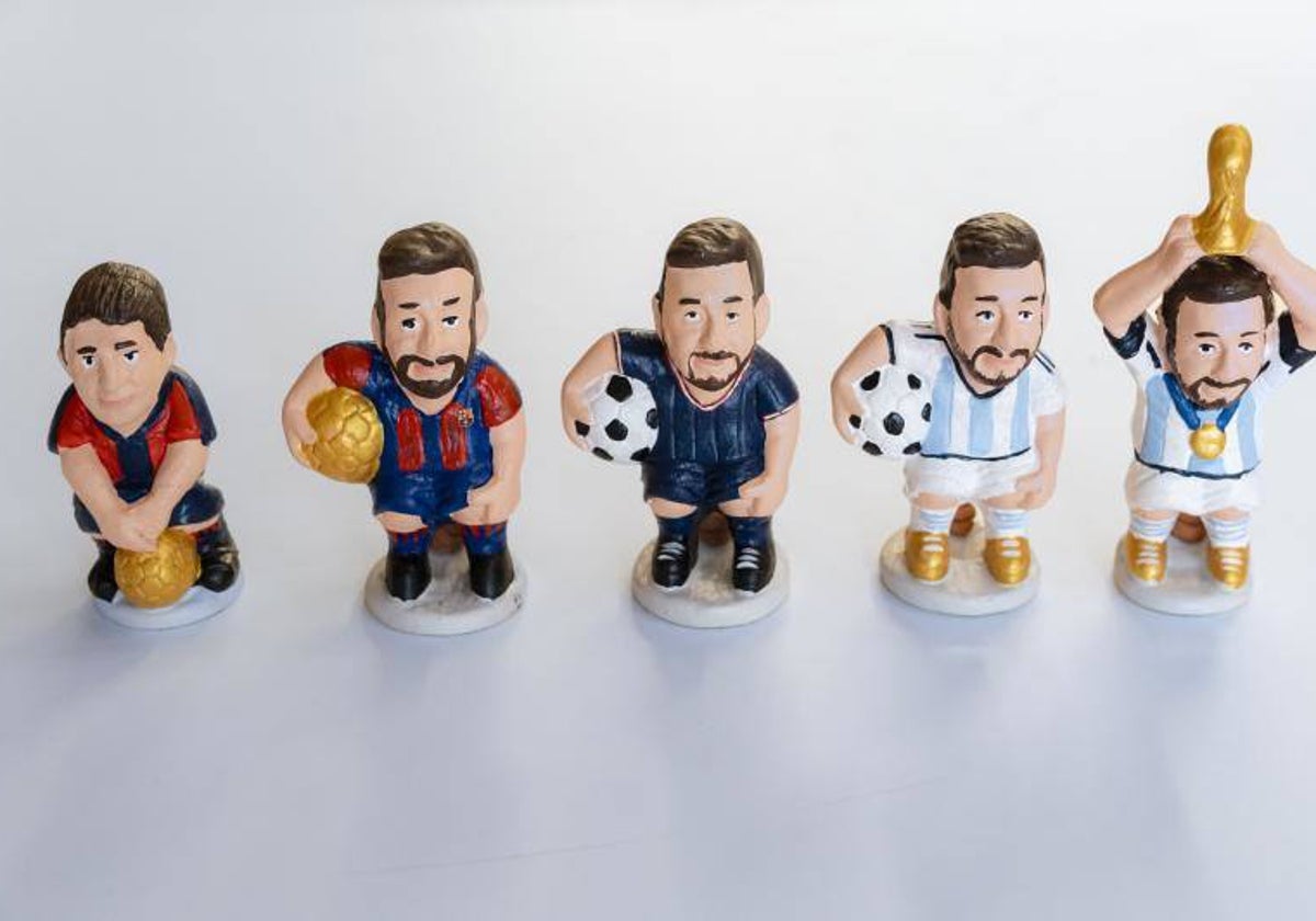 Todas las versiones del Messi caganer que han existido