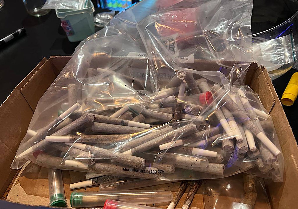 Imagen del material intervenido por la Policía en Valencia