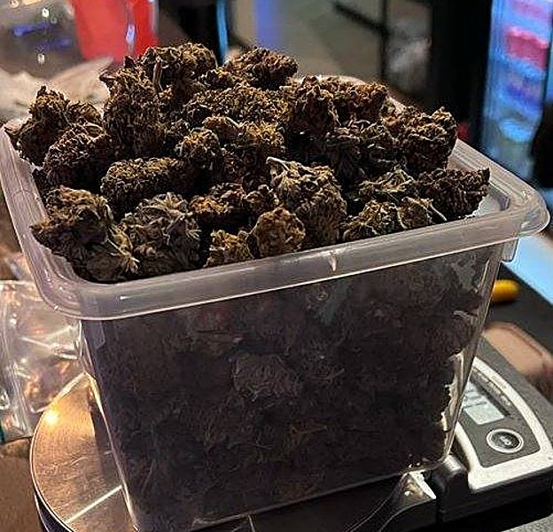 Imagen de la marihuana intervenida por la Policía en Valencia