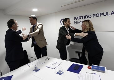 Sayas y Adanero confirman su alianza con el PP: «Hoy presentamos una alternativa real al Gobierno de Chivite»