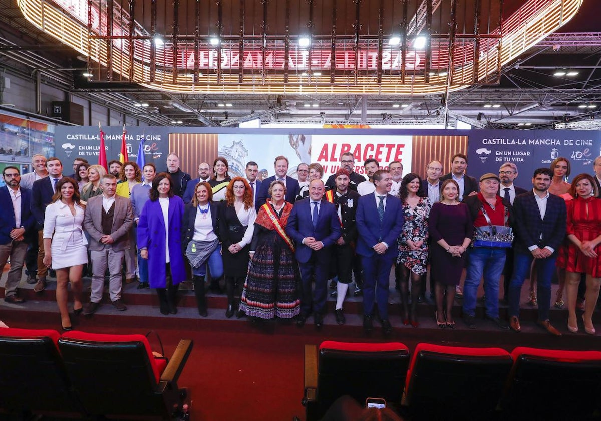 Santiago Cabañero y Emilio Sáez durante la presentación de la oferta turística de la provincia