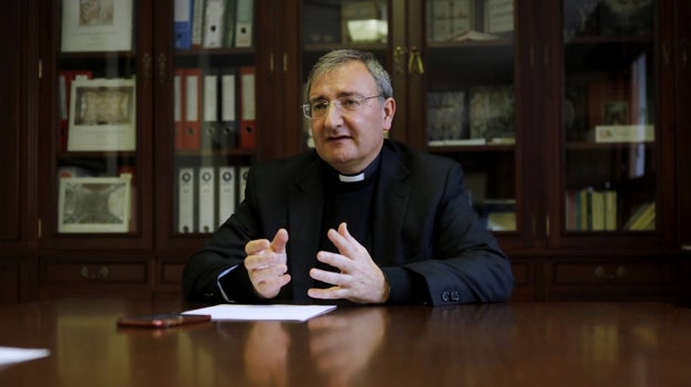 Joaquín Alberto Nieva, durante la entrevista con ABC