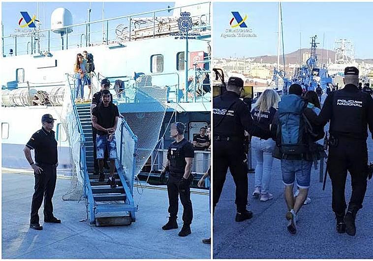 Interceptado un velero con 2.500 kilos de cocaína a la vista y camino a Canarias